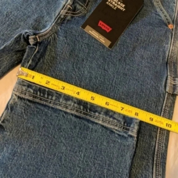 Levi's Ribcage Ankle Utility Straight Leg Carpenter Pants Jeans - Picture 11 of 12